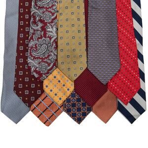 Jos. A. Bank Made In Italy Signature Collection 100% Silk Neck Ties Necktie Lot